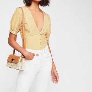 Free People Ivy Gingham Top